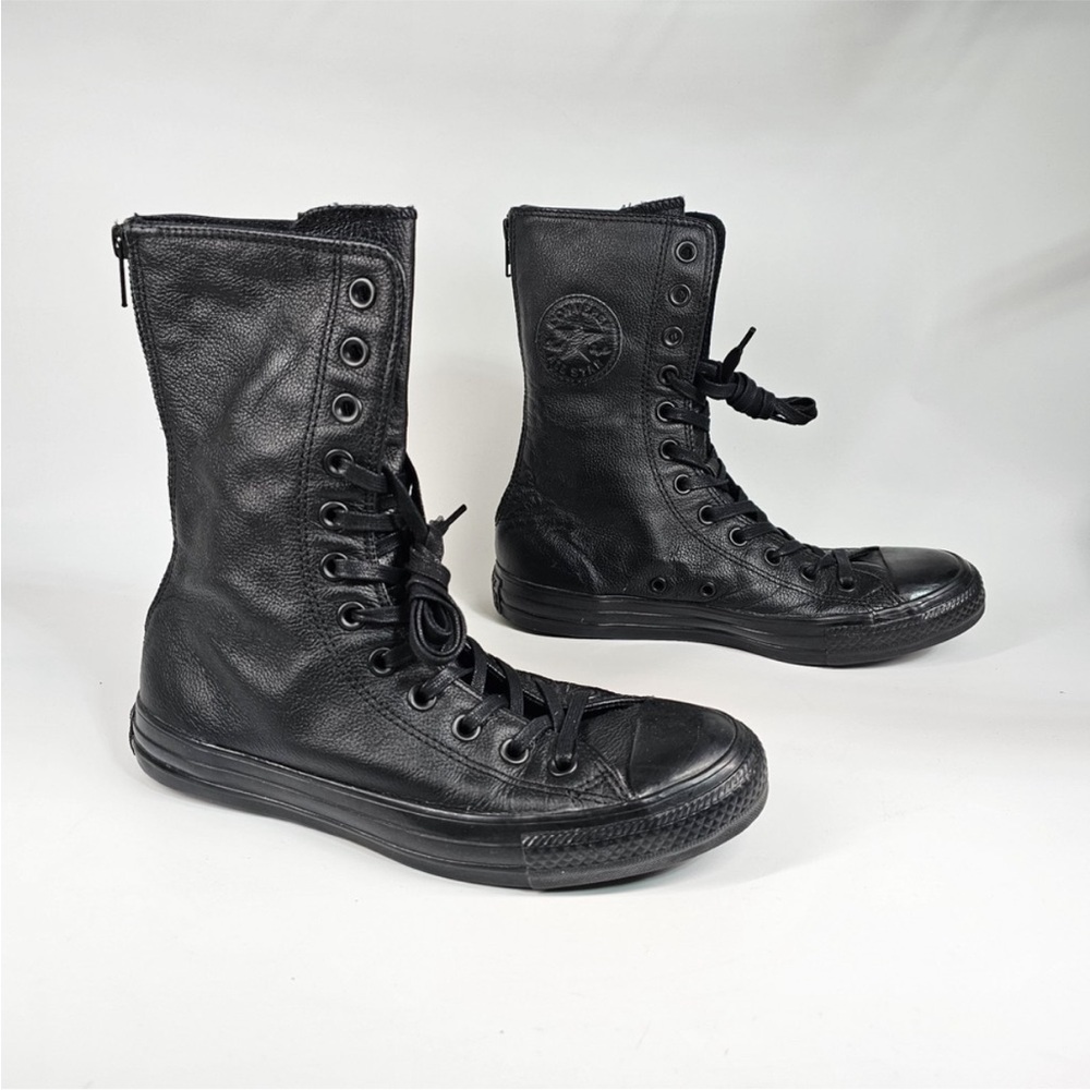 Rare Converse Chuck Women’s High-Tops Full Leather Zipper